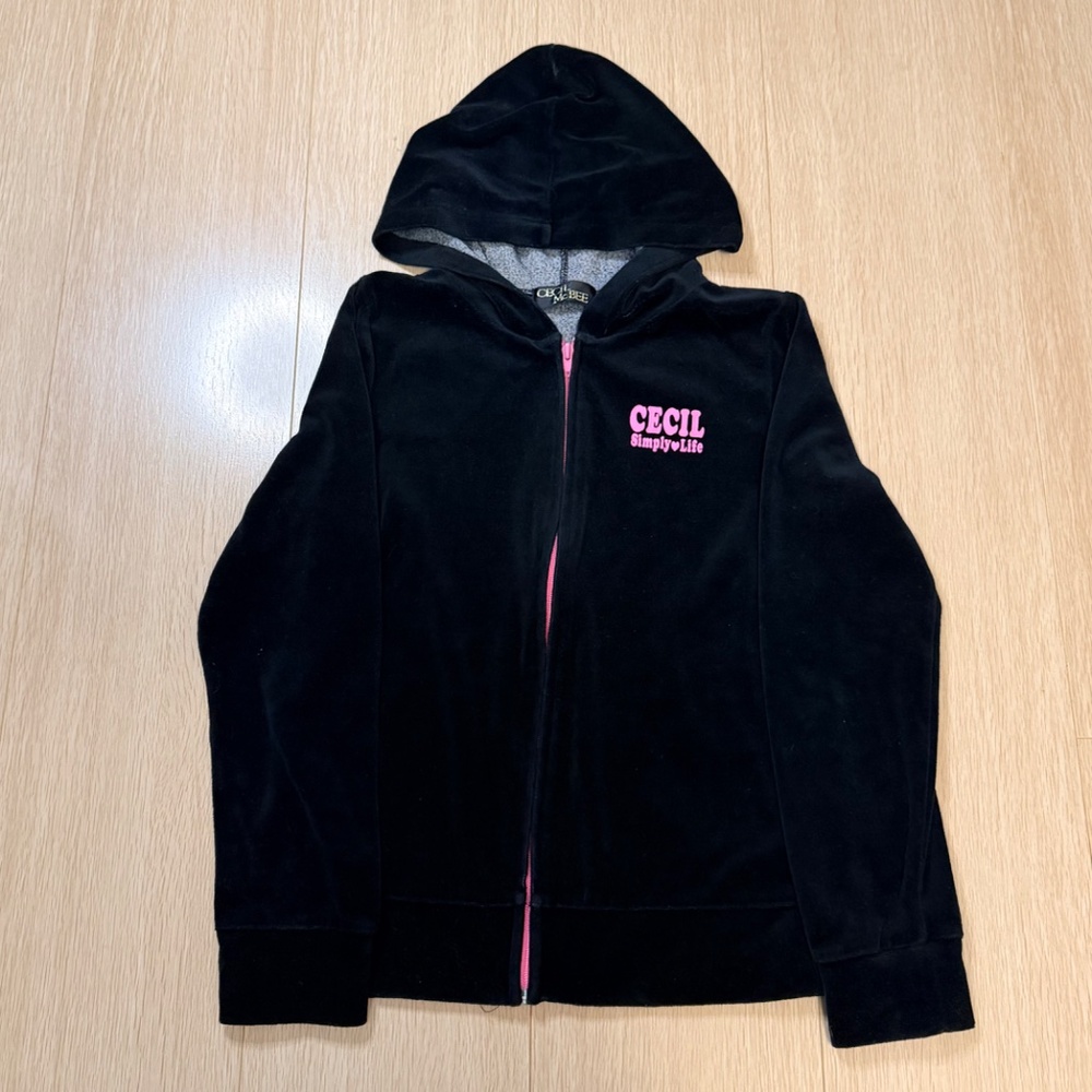 Cecil McBee Black Velour Hoodie